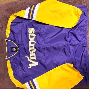 NFL Vikings Purple and Yellow Pullover Jacket